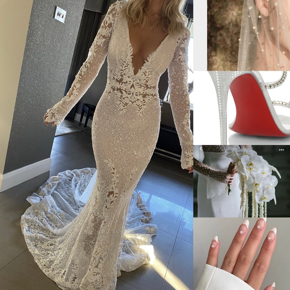 Exquisite Ivory Lace Bridal Gown